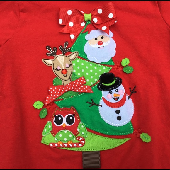 Rare Too Girls Christmas Shirt Size 3T - Picture 2 of 4